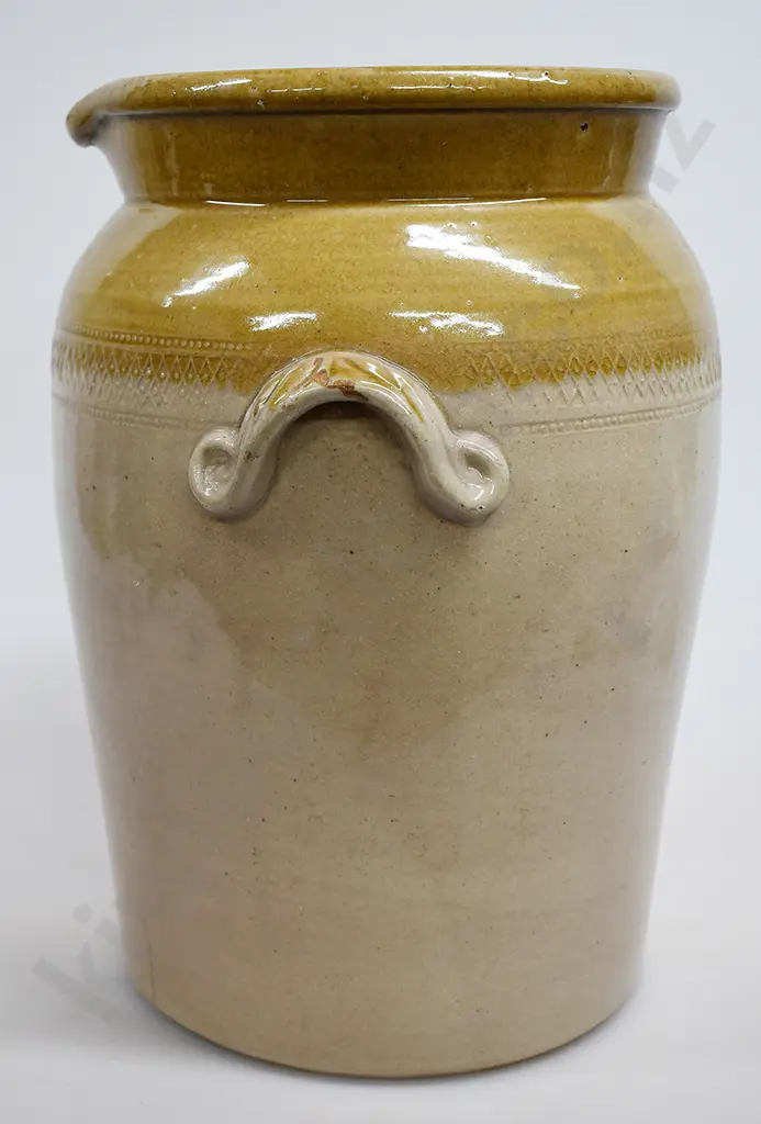 HUTSON CREAM CROCK, 2 GALLON Image 1++