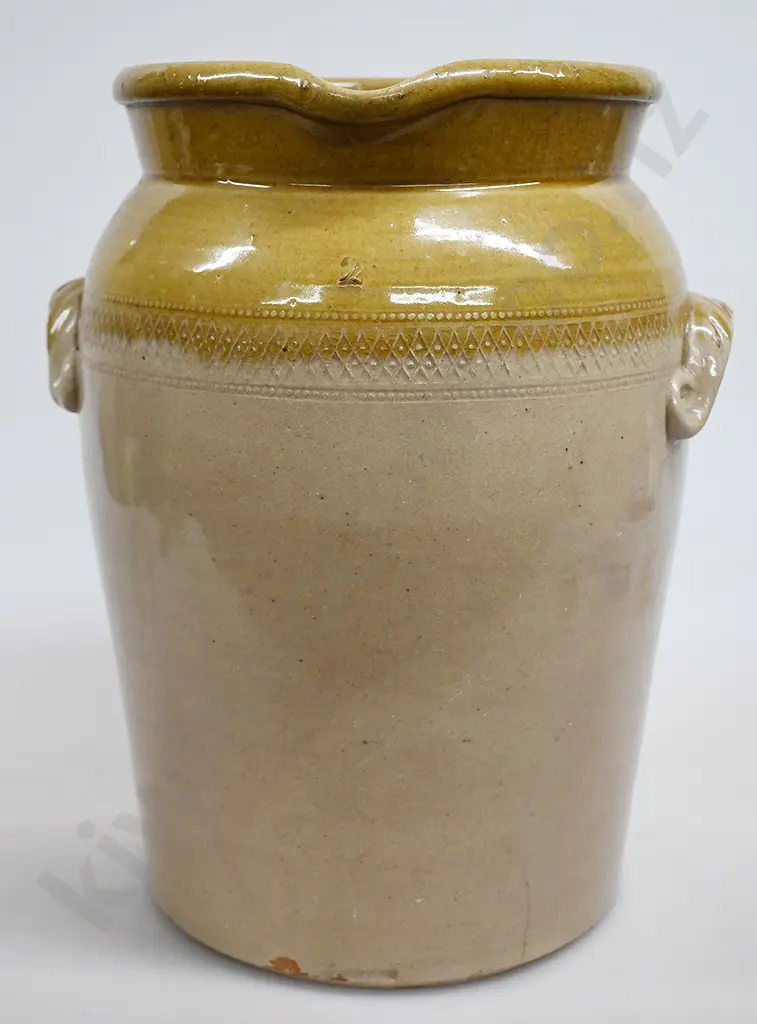 HUTSON CREAM CROCK, 2 GALLON Image 1++