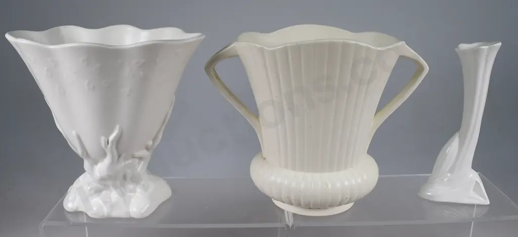 CROWN LYNN TROUGH VASES Image 1++