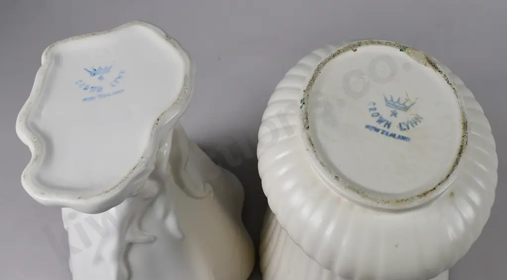 CROWN LYNN TROUGH VASES Image 1++