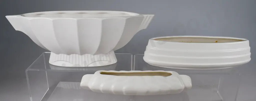 CROWN LYNN TROUGH VASES Image 1++