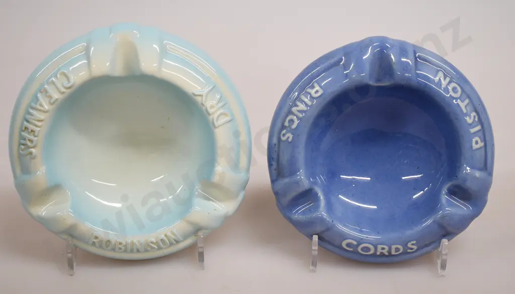 CROWN LYNN ASHTRAYS, ROBINSON DRY CLEANERS, CORDS PISTON RINGS Image 1++