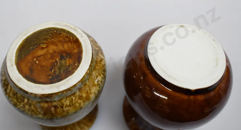 CROWN LYNN GLAZED MINI VASES Image 1++