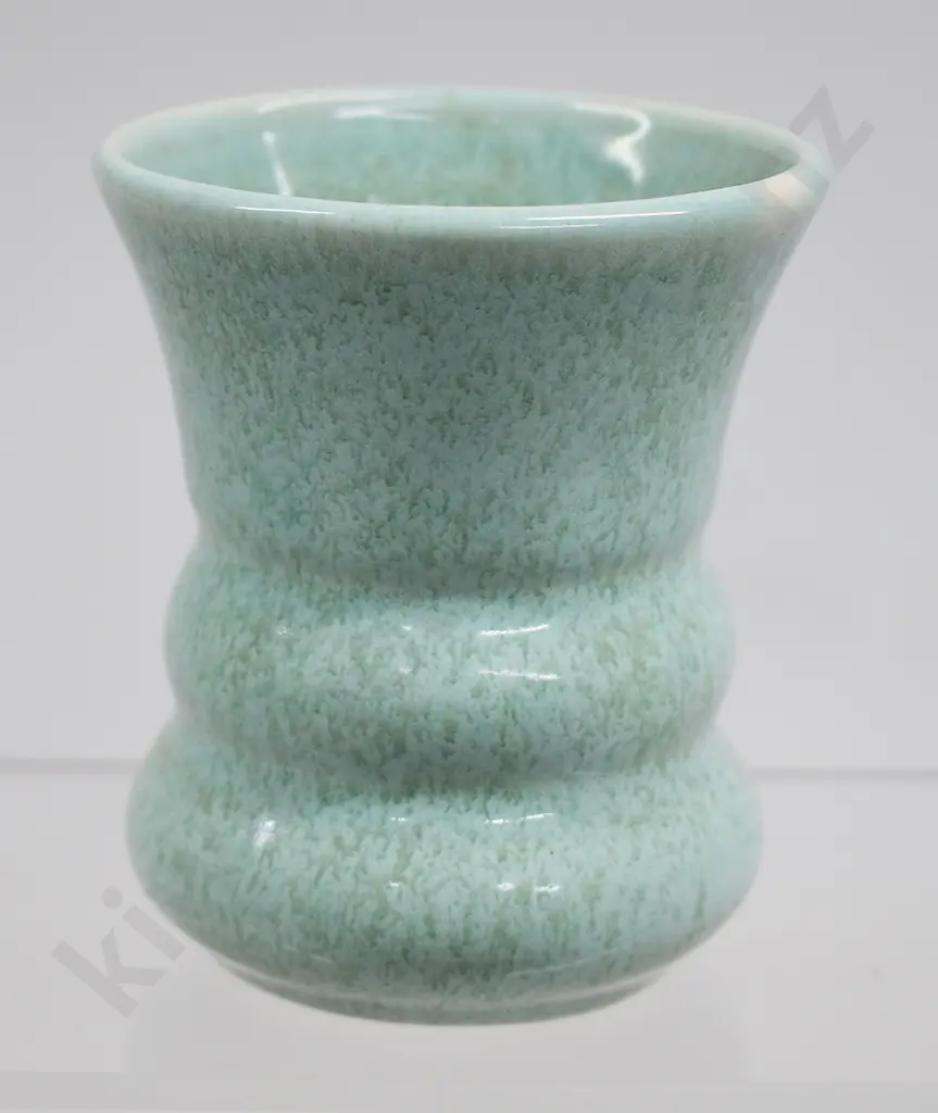 CROWN LYNN TEAL GLAZED MINI VASES Image 1++