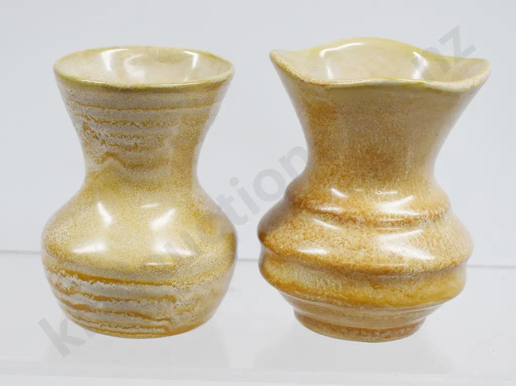 CROWN LYNN GLAZED MINI VASES Image 1++