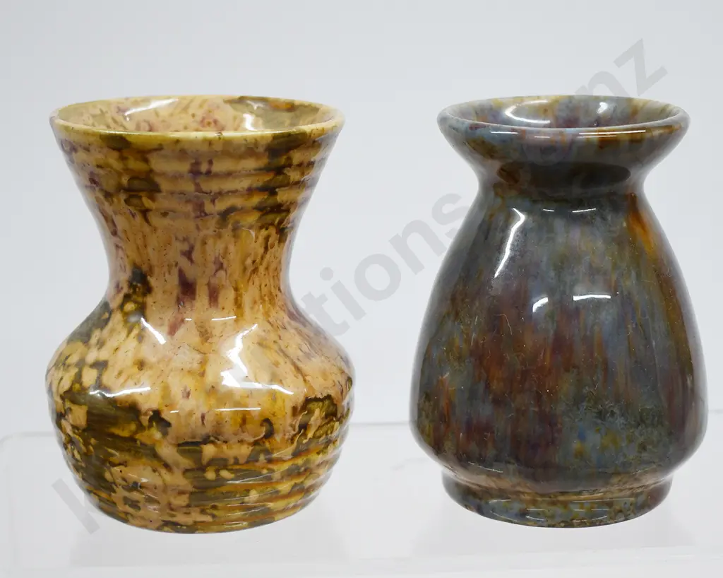 CROWN LYNN GLAZED MINI VASES SHAPE 19 Image 1++