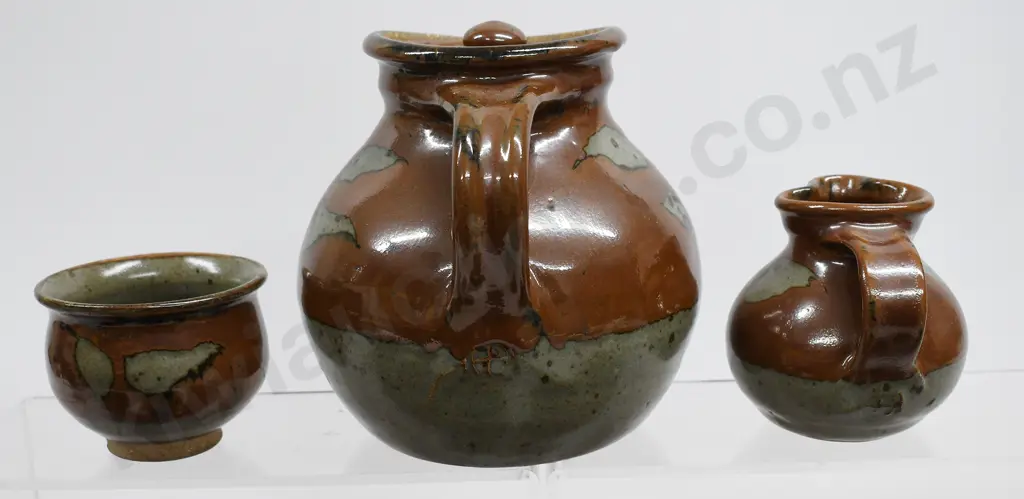 ANDREW VANDER PUTTEN STUDIO POTTERY TEA SET Image 1++