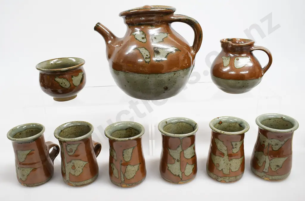 ANDREW VANDER PUTTEN STUDIO POTTERY TEA SET Image 1++
