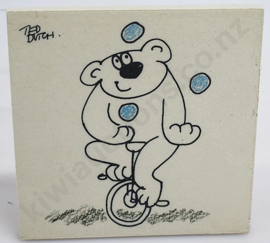 TED DUTCH JUGGLING BEAR, TEMUKA TILE Image 1++