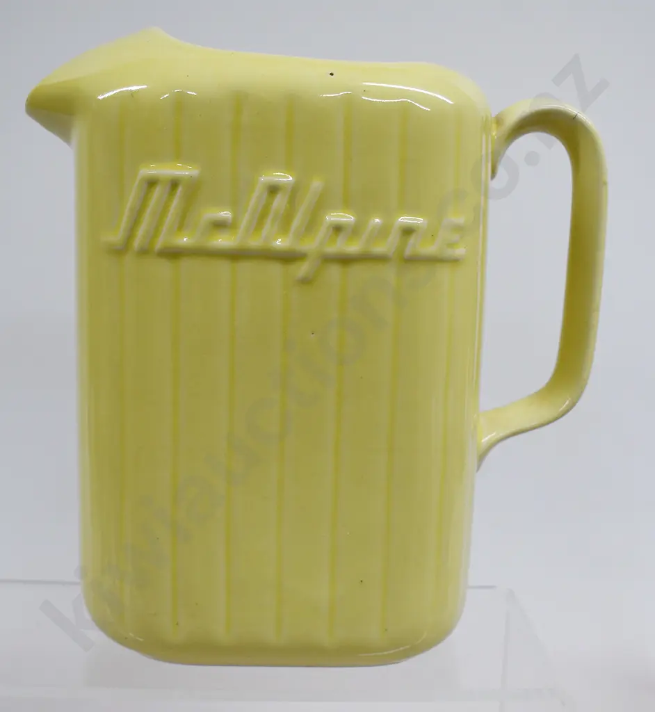 McALPINE CROWN LYNN FRIDGE JUG, YELLOW Image 1++