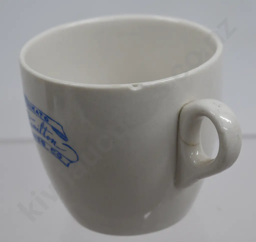 CROWN LYNN MONOGRAMMED CUPS & SAUCERS Image 1++