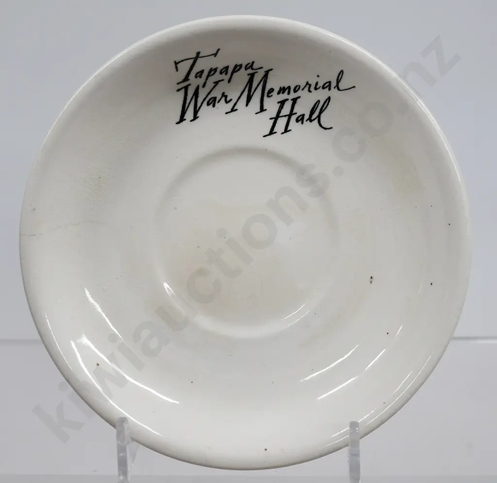 CROWN LYNN MONOGRAMMED CUPS & SAUCERS Image 1++