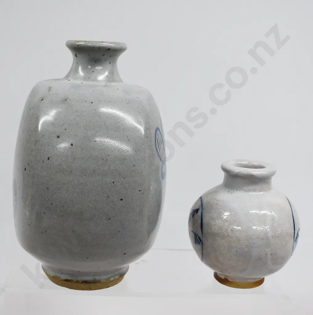PAUL FISHER JAPANESE INSPIRED NZ POTTERY VASES Image 1++