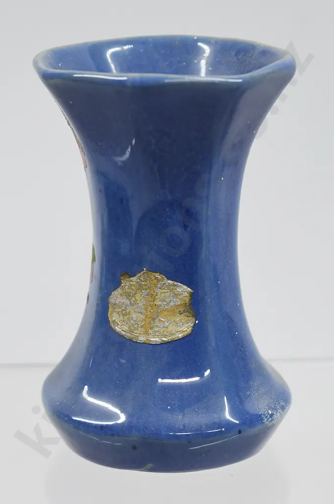 CROWN LYNN BLUE GLAZED MINI VASES Image 1++