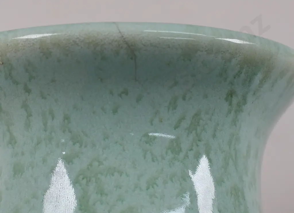 CROWN LYNN BLUE GLAZED MINI VASES Image 1++
