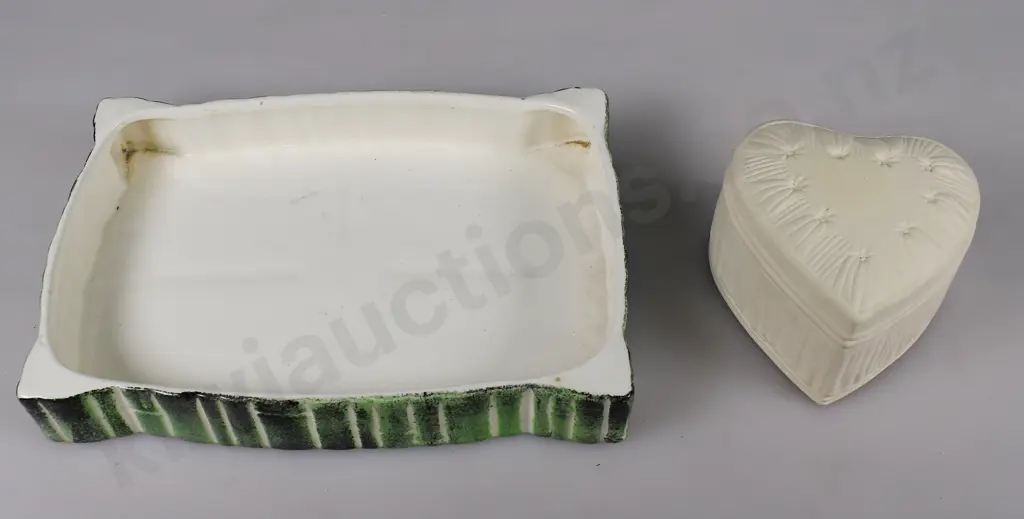 CROWN LYNN BAMBOO BOWL & TRINKET POT Image 1++