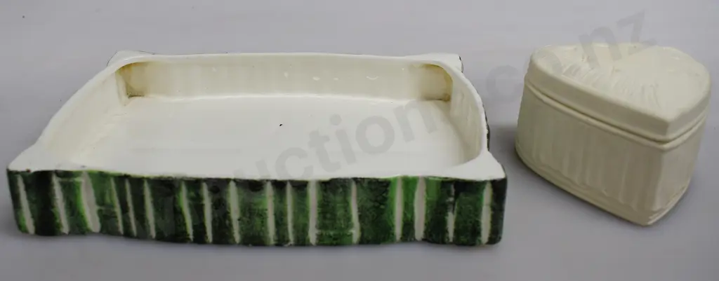 CROWN LYNN BAMBOO BOWL & TRINKET POT Image 1++
