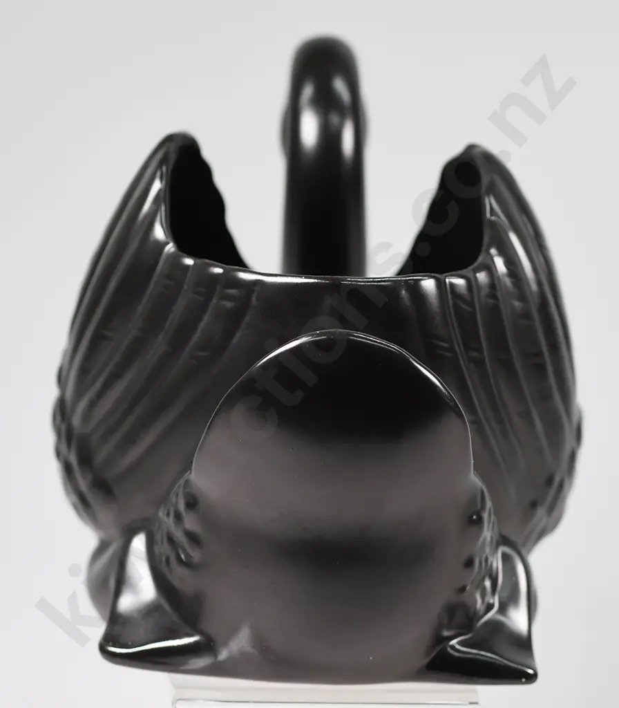 CROWN LYNN LARGE BLACK SWAN Image 1++