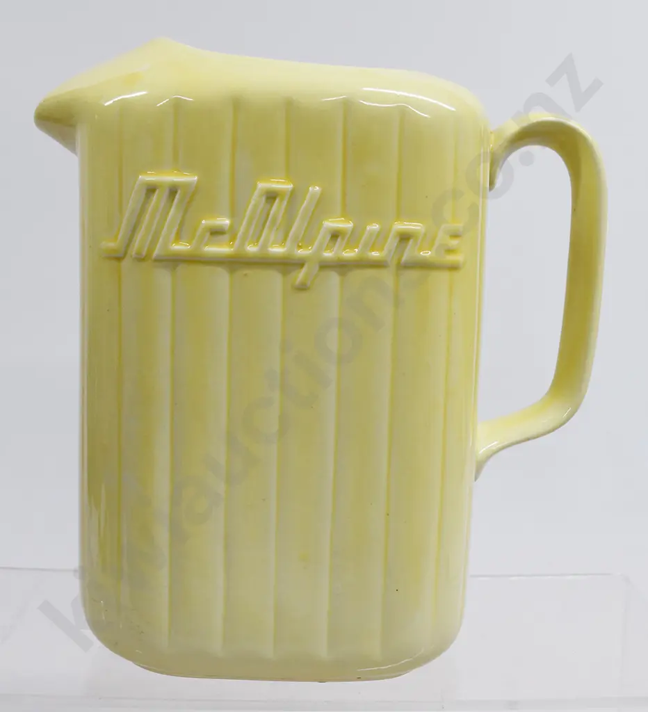 McALPINE CROWN LYNN FRIDGE JUG, YELLOW Image 1++