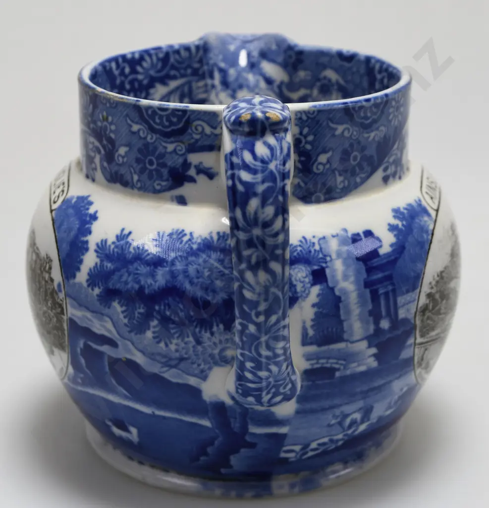 AINSLIE’S WHISKY CHINA ADVERTISING WATER JUG Image 1++