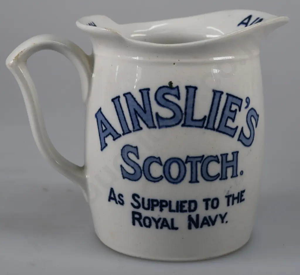 AINSLIE'S SUBMARINE SCOTCH WATER JUG Image 1++