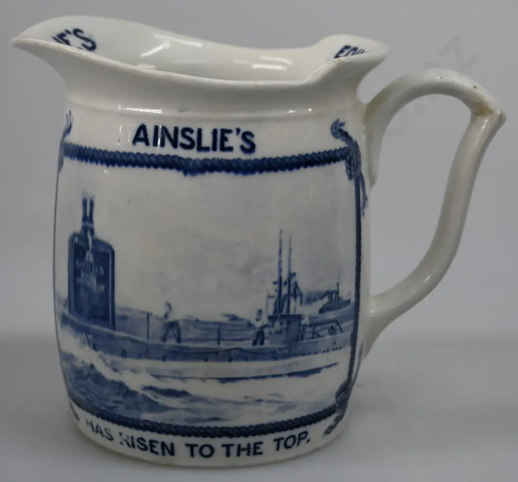 AINSLIE'S SUBMARINE SCOTCH WATER JUG Image 1++