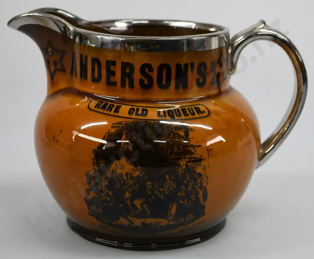 ANDERSON'S 3 STAR RARE OLD LIQUEUR WATER JUG Image 1++