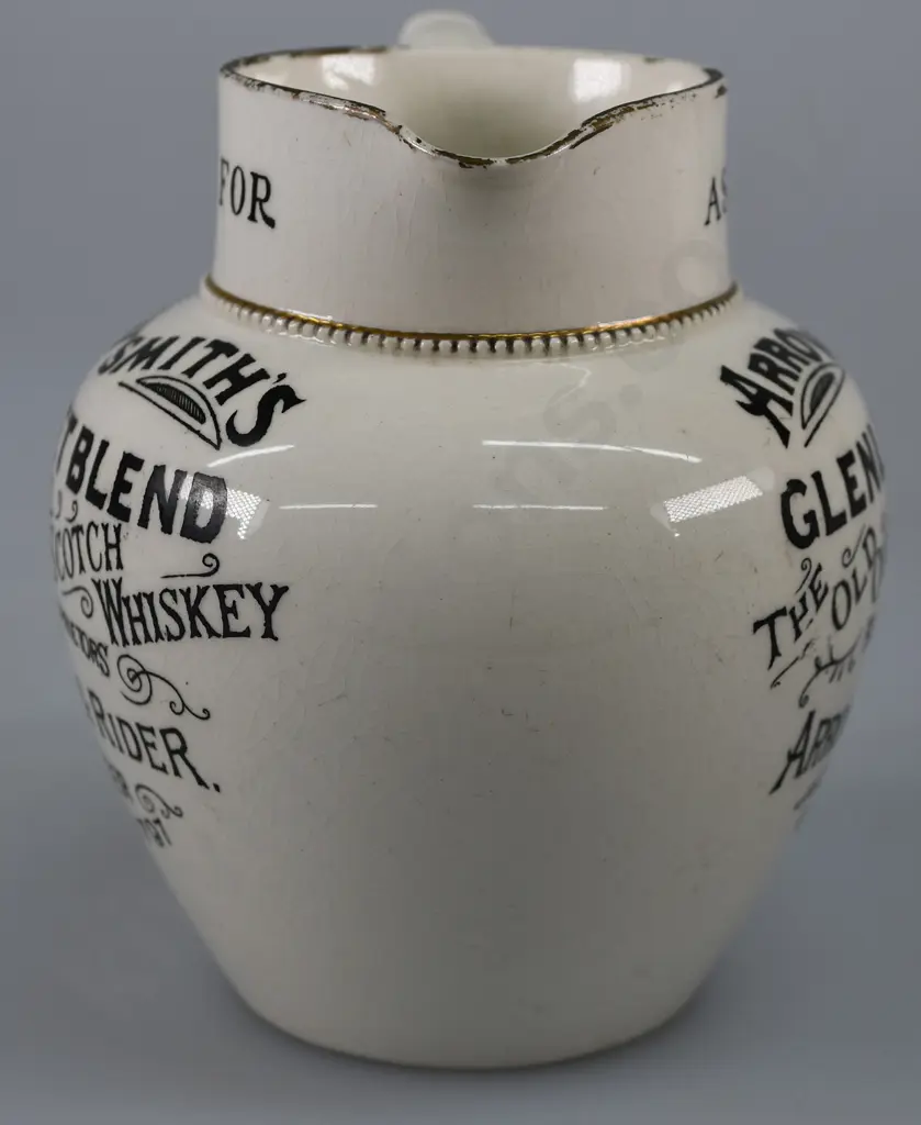 ARROWSMITH'S GLENLIVET BLEND WHISKEY WATER JUG Image 1++