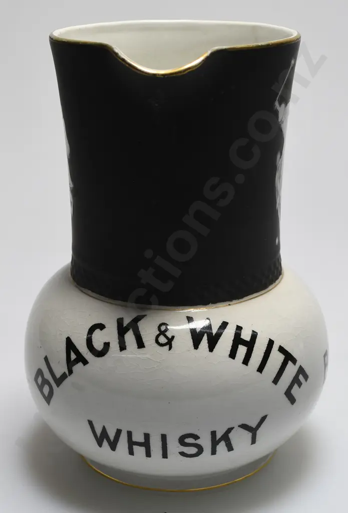 BUCHANAN'S BLACK & WHITE WHISKY WATER JUG Image 1++