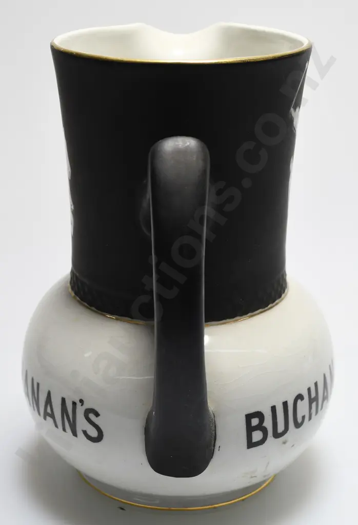BUCHANAN'S BLACK & WHITE WHISKY WATER JUG Image 1++