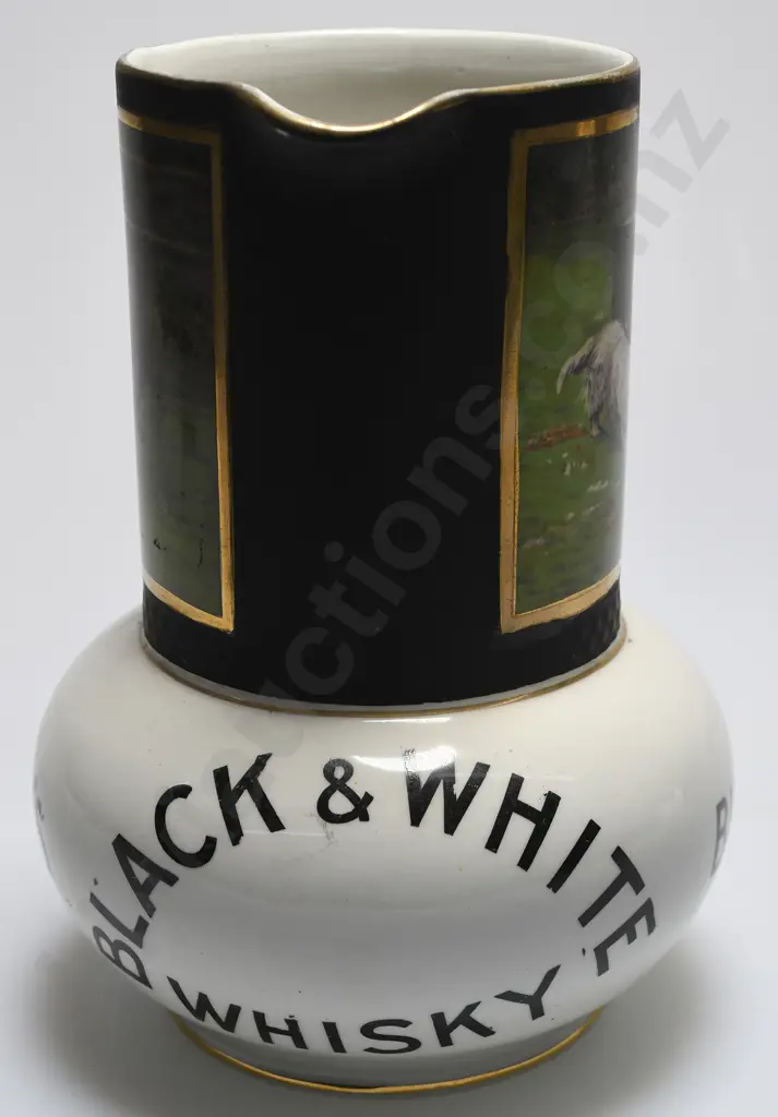 BUCHANAN'S BLACK & WHITE WHISKY WATER JUG Image 1++