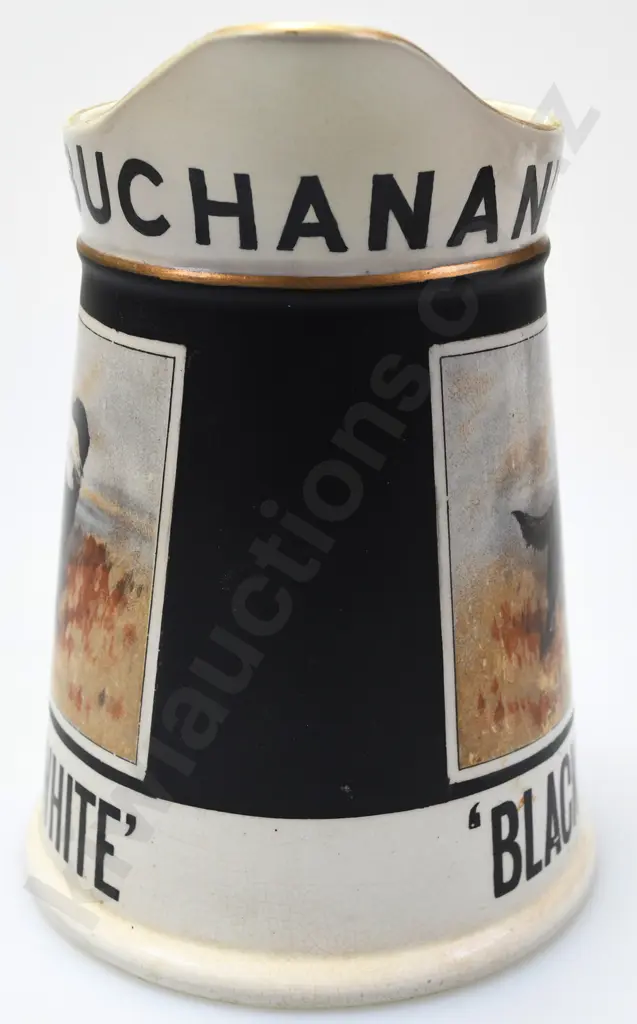 BUCHANAN'S BLACK & WHITE WHISKY WATER JUG Image 1++