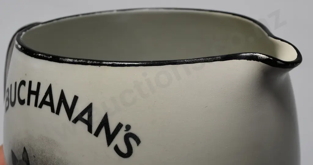 BUCHANAN'S BLACK & WHITE WHISKY WATER JUG Image 1++