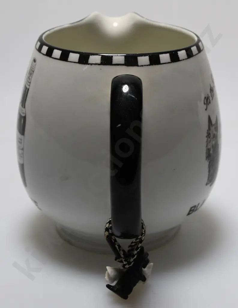 BLACK & WHITE WHISKY WATER JUG Image 1++