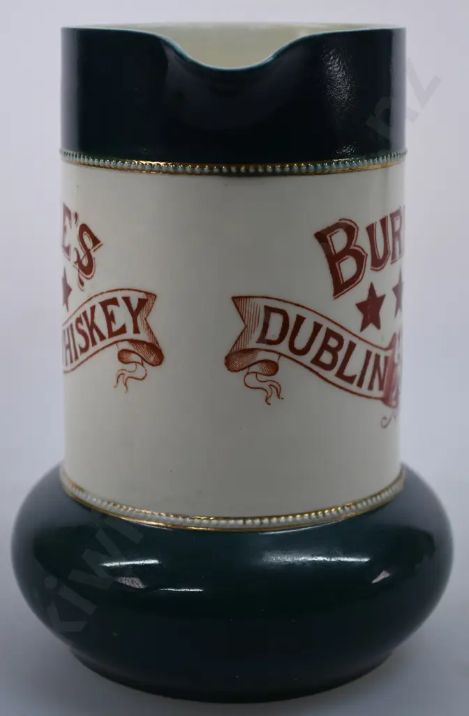 BURKE’S DUBLIN WHISKEY ADVERTISING WATER JUG Image 1++