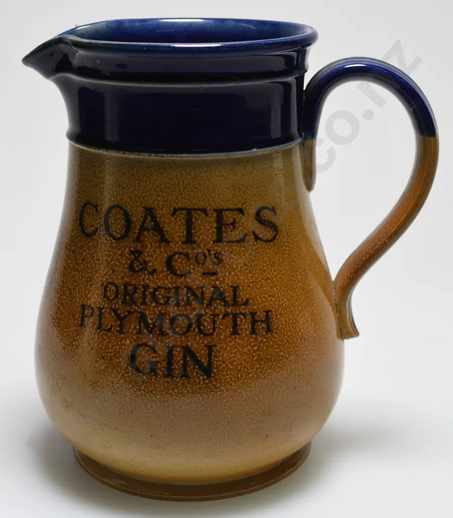 COATES & CO'S PLYMOUTH GIN WATER JUG Image 1++