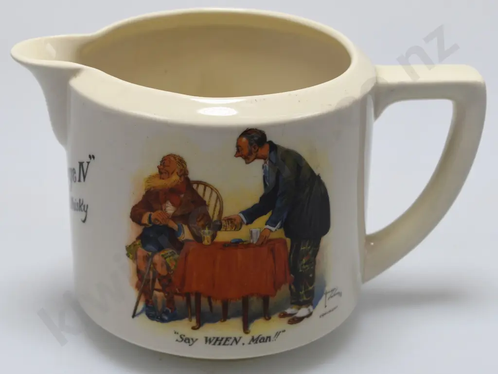 KING GEORGE IV SCOTCH WHISKY ADVERTISING JUG Image 1++
