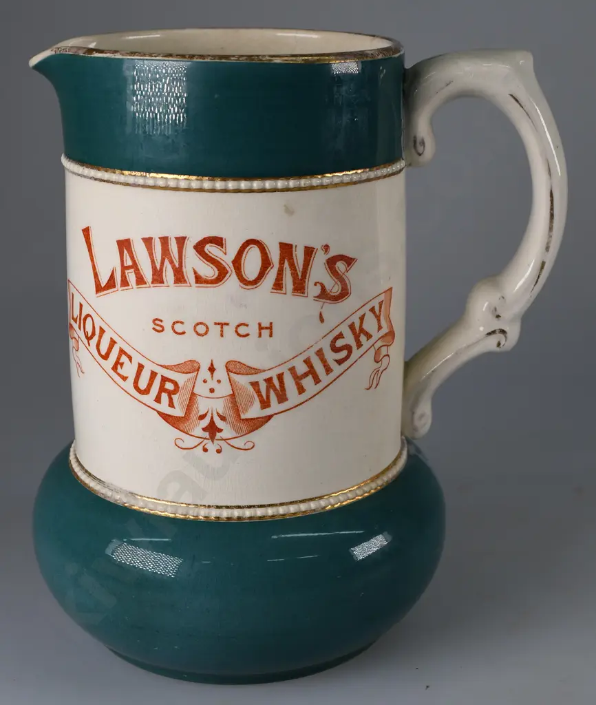 LAWSON'S SCOTCH LIQUEUR WHISKY WATER JUG Image 1++