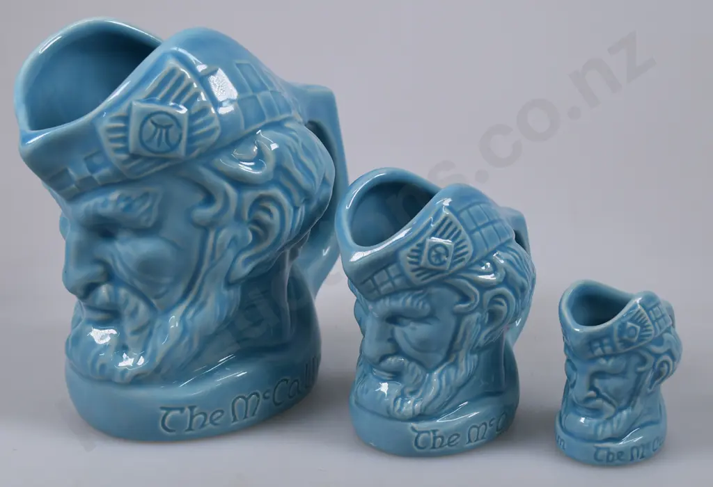 MCCALLUM CHARACTER WHISKY WATER JUGS LIGHT BLUE Image 1++