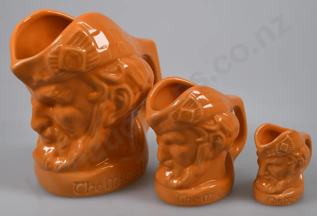 MCCALLUM CHARACTER WHISKY WATER JUGS, PUMPKIN ORANGE Image 1++