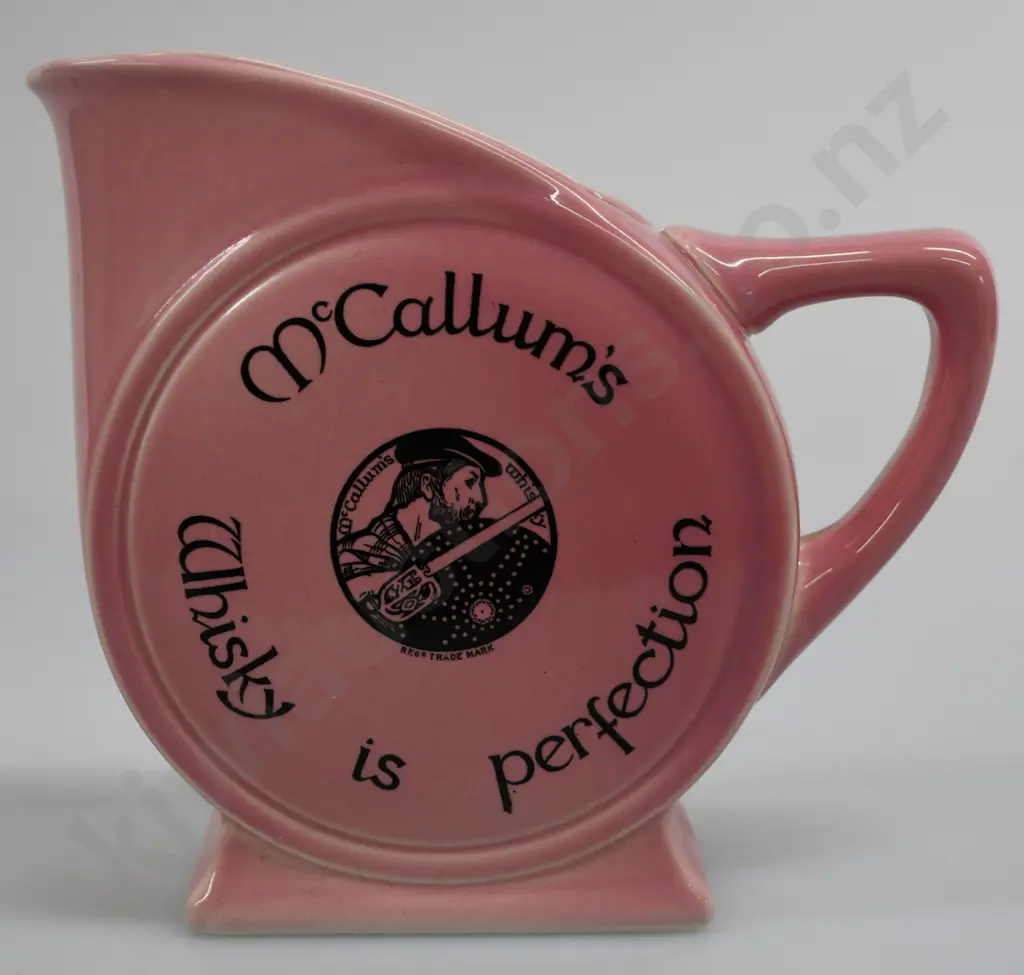 McCALLUM'S WHISKY ADVERTISING WATER JUG Image 1++