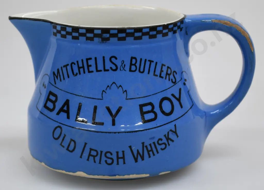 MITCHELLS & BUTLERS OLD IRISH WHISKY WATER JUG Image 1++
