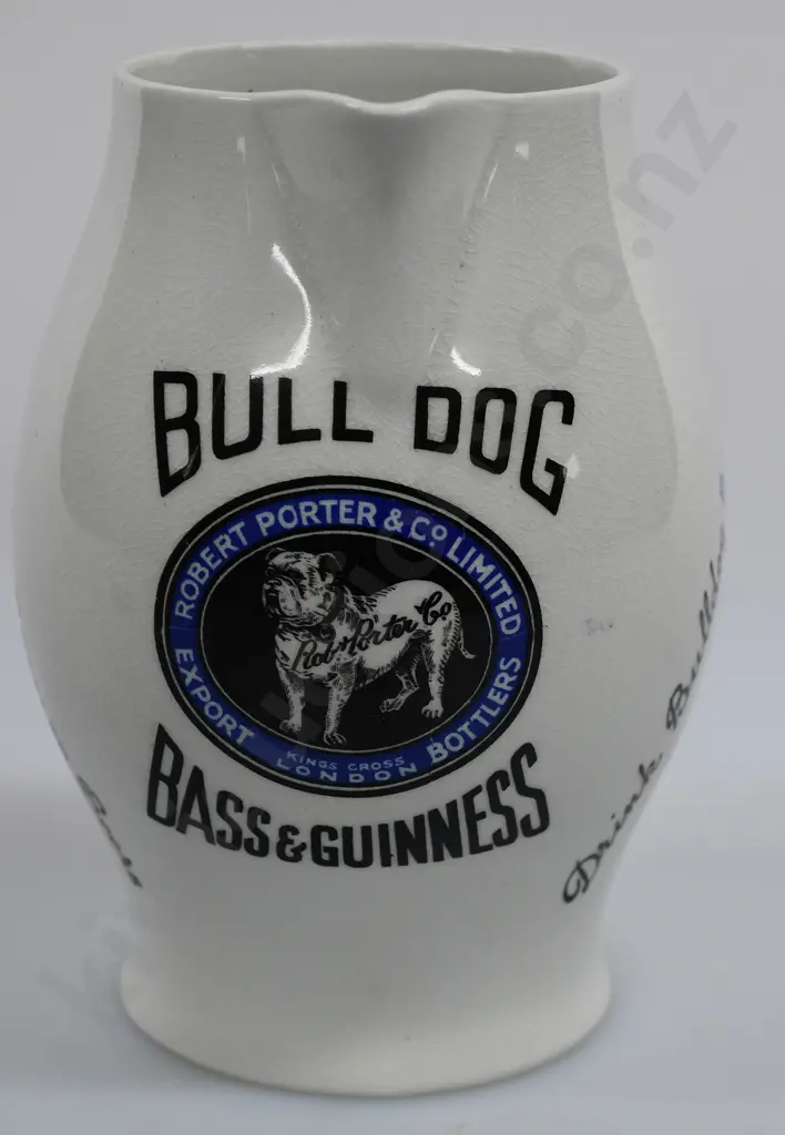 ROBERT PORTER GUINNESS BULLDOG WATER JUG Image 1++