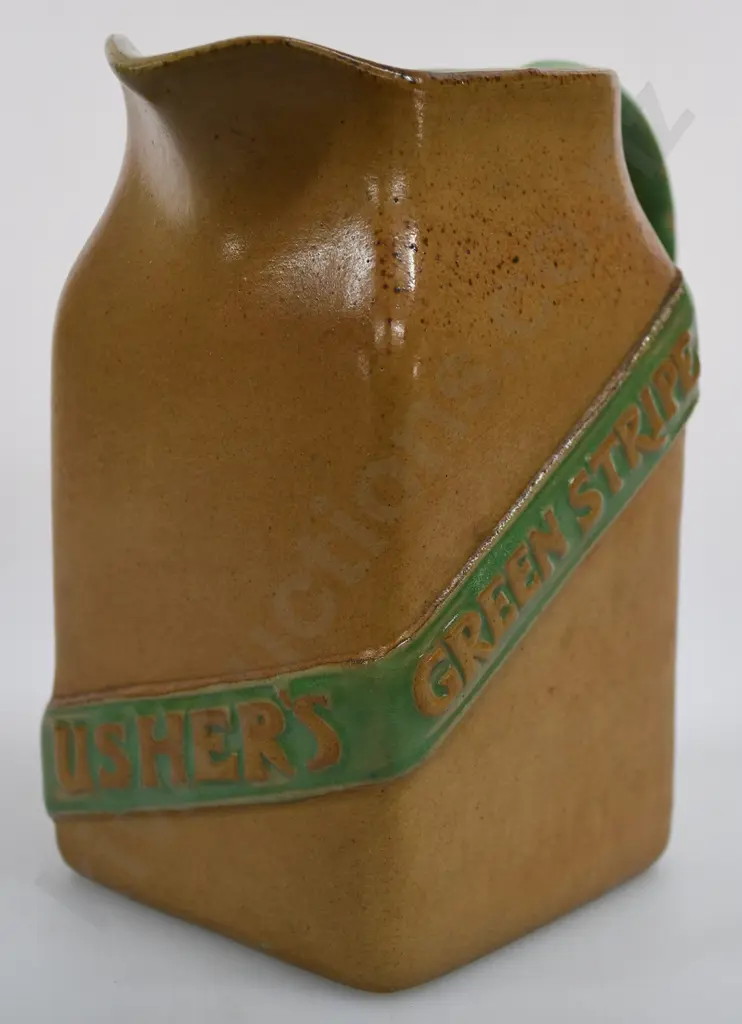 USHER'S GREEN STRIPE WHISKY WATER JUG Image 1++
