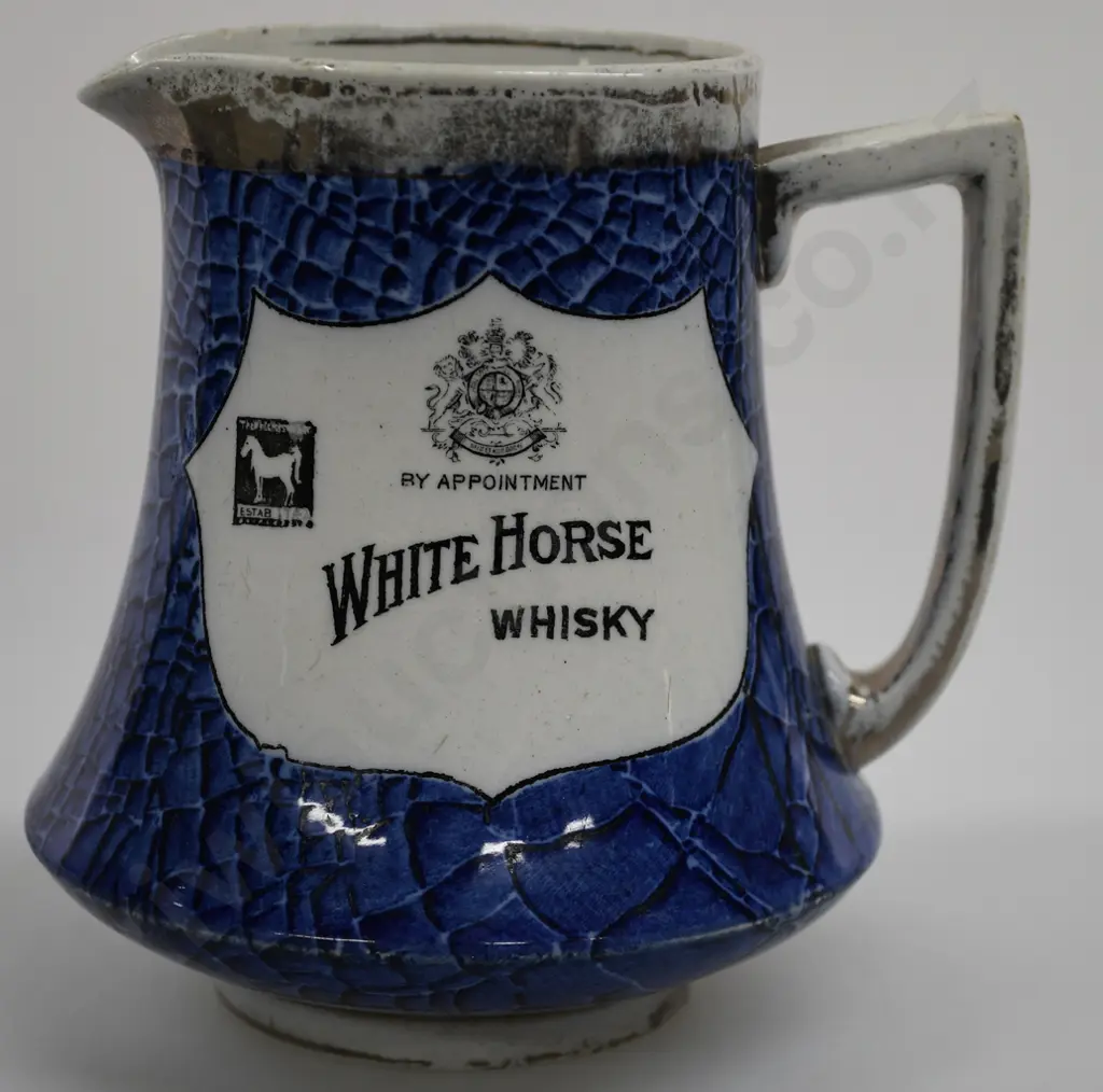 WHITE HORSE WHISKY ADVERTISING WATER JUG Image 1++