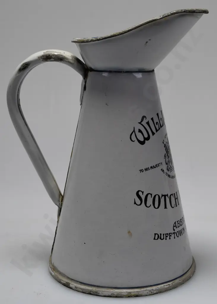 WILLIAMS'S SCOTCH WHISKY ENAMEL WATER JUG Image 1++