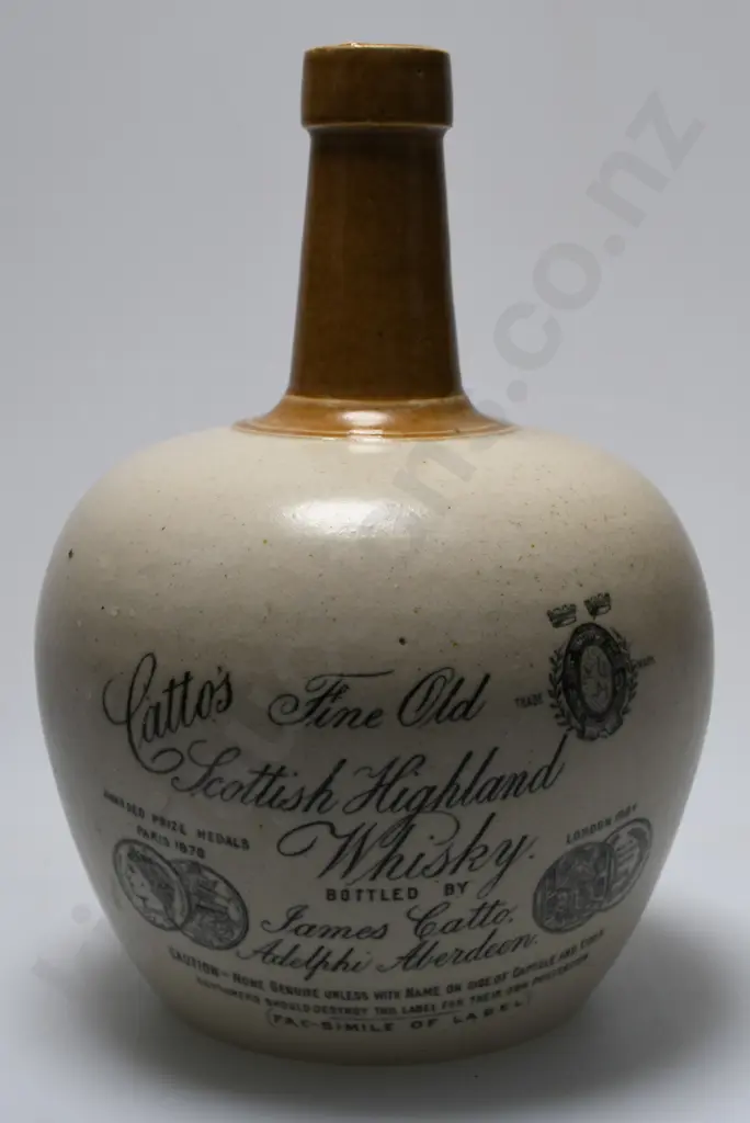 CATTO’S STONEWARE WHISKY JUG Image 1++
