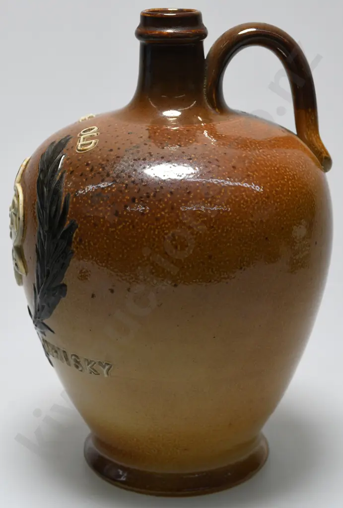 JRD STONEWARE WHISKY JUG Image 1++