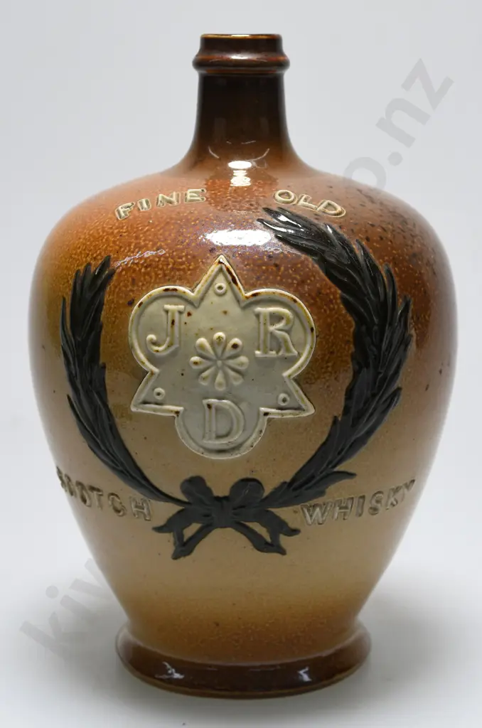 JRD STONEWARE WHISKY JUG Image 1++