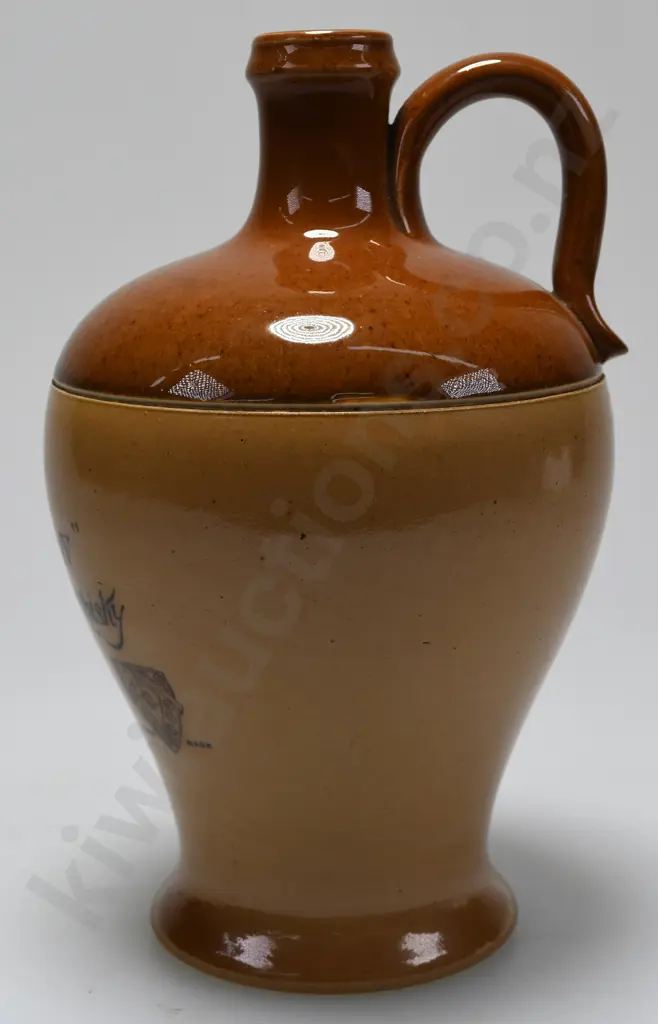 KING GEORGE IV STONEWARE WHISKY JUG Image 1++